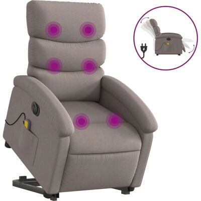 VidaXL Accent Chair - Taupe - Elektrisk recliner og løftefotel VidaXL Accent Chair - Taupe - Elektrisk recliner og løftefotel
