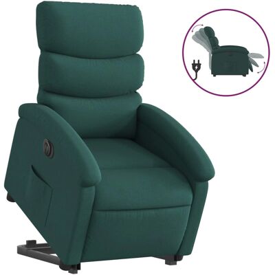 Chaise d'accent vidaXL - Fauteuil électrique avec massage - Vert foncé - Publicité Chaise d'accent vidaXL - Fauteuil électrique avec massage - Vert foncé - Publicité