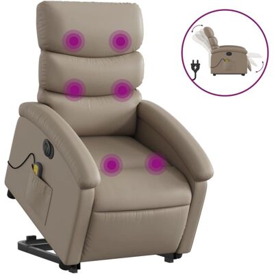 vidaXL Sessel mit Aufstehhilfe - Kunstleder, Braun, Elektrisch - Möbel vidaXL Sessel mit Aufstehhilfe - Kunstleder, Braun, Elektrisch - Möbel