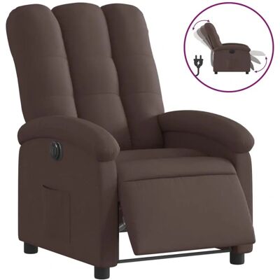vidaXL Accent Chair - Elektrisk Reclineren Mørk Brun vidaXL Accent Chair - Elektrisk Reclineren Mørk Brun