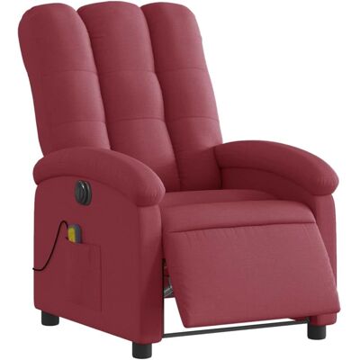 fauteuil de massage électrique inclinable vidaXL - Rouge, Modèle 685547 - Publicité fauteuil de massage électrique inclinable vidaXL - Rouge, Modèle 685547 - Publicité