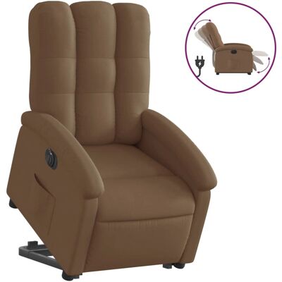 vidaXL Fauteuil de massage électrique inclinable - Marron - Publicité vidaXL Fauteuil de massage électrique inclinable - Marron - Publicité
