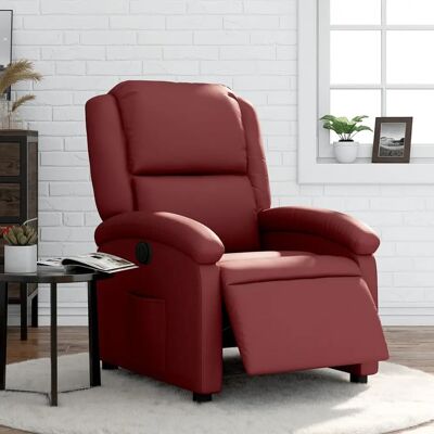 vidaXL Fauteuil électrique inclinable - Cuir synthétique bordeaux - Fauteuil - Publicité vidaXL Fauteuil électrique inclinable - Cuir synthétique bordeaux - Fauteuil - Publicité