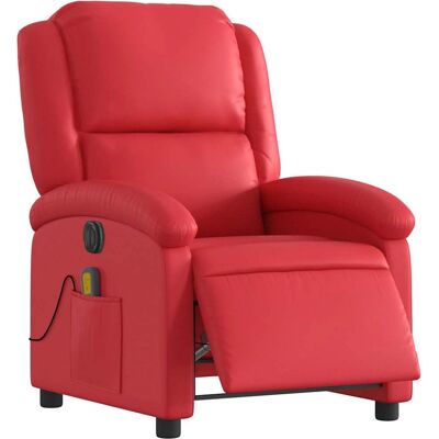 VIDAXL Fauteuil de Massage Électrique Rouge - Relaxation - Publicité VIDAXL Fauteuil de Massage Électrique Rouge - Relaxation - Publicité