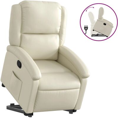 VidaXL Fauteuil d'accent Crème - Accent Chair - Publicité VidaXL Fauteuil d'accent Crème - Accent Chair - Publicité