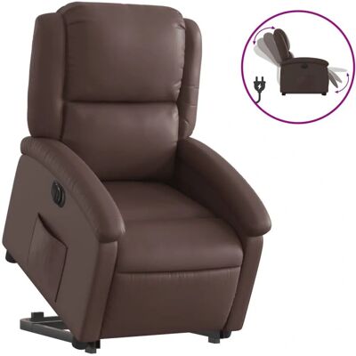 VidaXL Elektrischer Relaxsessel - Verstellbare Rückenlehne & Fußstütze - Braun VidaXL Elektrischer Relaxsessel - Verstellbare Rückenlehne & Fußstütze - Braun