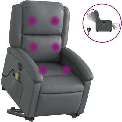 vidaXL Massagesessel mit Aufstehhilfe Grau - Modell 3204250 vidaXL Massagesessel mit Aufstehhilfe Grau - Modell 3204250