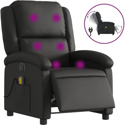 vidaXL Elektrische relaxfauteuil - Echt leer - Max 110kg vidaXL Elektrische relaxfauteuil - Echt leer - Max 110kg