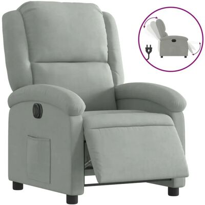 Chaise d'accent vidaXL - Fauteuil électrique Gris - Publicité Chaise d'accent vidaXL - Fauteuil électrique Gris - Publicité