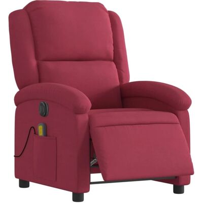 vidaXL Fauteuil inclinable électrique en velours bordeaux - Relaxsessel - Publicité vidaXL Fauteuil inclinable électrique en velours bordeaux - Relaxsessel - Publicité