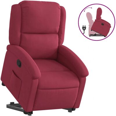 vidaXL Fauteuil Reclinable Électrique avec Ascenseur - Velours - 272369 vidaXL Fauteuil Reclinable Électrique avec Ascenseur - Velours - 272369
