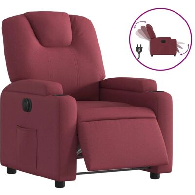 Vidaxl Fauteuil Inclinable Électrique Rouge Bordeaux - Publicité Vidaxl Fauteuil Inclinable Électrique Rouge Bordeaux - Publicité