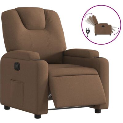 Vidaxl - Fauteuil inclinable électrique en tissu marron - Fauteuil électrique - Publicité Vidaxl - Fauteuil inclinable électrique en tissu marron - Fauteuil électrique - Publicité