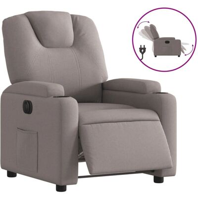 Chaise d'accent VidaXL - Reclinable électrique Taupe - Mobilier - Publicité Chaise d'accent VidaXL - Reclinable électrique Taupe - Mobilier - Publicité