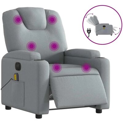 vidaXL Sessel - Hellgrau - Elektrisch - Bequem & Robust vidaXL Sessel - Hellgrau - Elektrisch - Bequem & Robust
