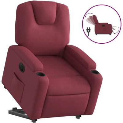 vidaXL Relaxsessel mit Aufstehhilfe, Stoff, Weinrot - Modell 3204371 vidaXL Relaxsessel mit Aufstehhilfe, Stoff, Weinrot - Modell 3204371