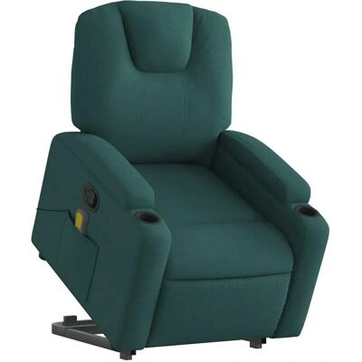 vidaXL Fauteuil releveur - Vert foncé - Inclinaison manuelle - Publicité vidaXL Fauteuil releveur - Vert foncé - Inclinaison manuelle - Publicité