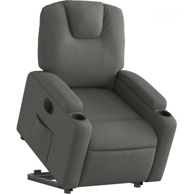 Relaxation électrique avec levage vidaXL - Fauteuil gris foncé - Publicité Relaxation électrique avec levage vidaXL - Fauteuil gris foncé - Publicité