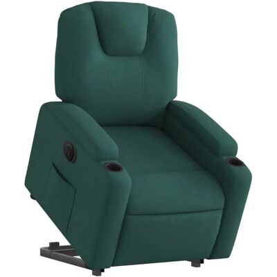 Fauteuil électrique inclinable vert foncé - vidaXL, Modèle Elek - Publicité Fauteuil électrique inclinable vert foncé - vidaXL, Modèle Elek - Publicité
