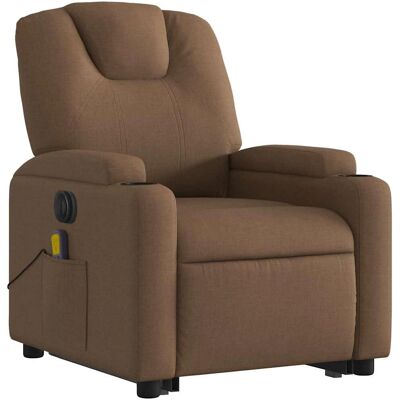 vidaXL Fauteuil de massage électrique brun - Relaxation et massage - Publicité vidaXL Fauteuil de massage électrique brun - Relaxation et massage - Publicité