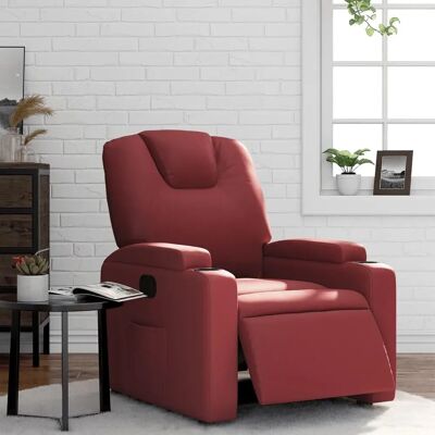 Vidaxl - Fauteuil électrique inclinable rouge vin - Publicité Vidaxl - Fauteuil électrique inclinable rouge vin - Publicité