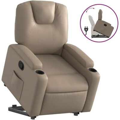 Fauteuil relax avec aide à la montée VidaXL - Simili cuir durable - 3204436 - Publicité Fauteuil relax avec aide à la montée VidaXL - Simili cuir durable - 3204436 - Publicité