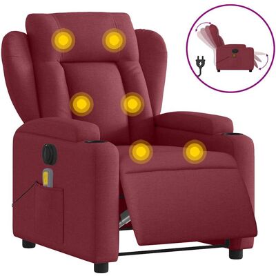 VidaXL Fauteuil Accent - Rouge Bordeaux, Électrique et Massage - Publicité VidaXL Fauteuil Accent - Rouge Bordeaux, Électrique et Massage - Publicité
