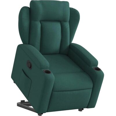 vidaXL Fauteuil Relevable Vert Foncé - Fauteuil élévateur vidaXL Fauteuil Relevable Vert Foncé - Fauteuil élévateur