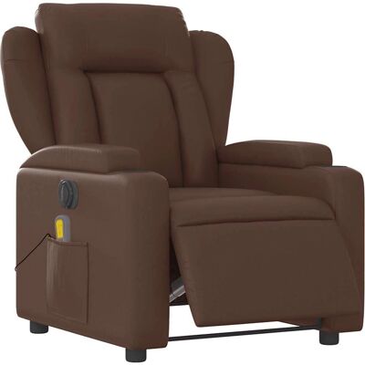 vidaXL Fauteuil de massage électrique inclinable marron - Modèle 554908 - Publicité vidaXL Fauteuil de massage électrique inclinable marron - Modèle 554908 - Publicité
