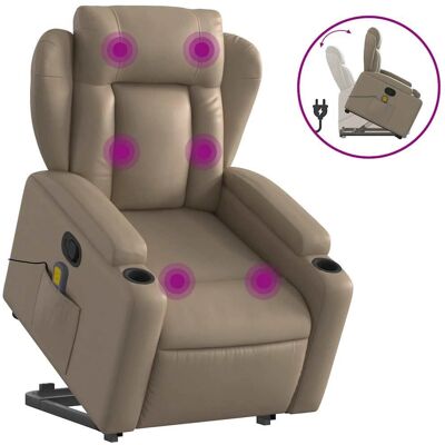 vidaXL Model 961912 - Relaxfauteuil met massage - Kunstleder bruin vidaXL Model 961912 - Relaxfauteuil met massage - Kunstleder bruin