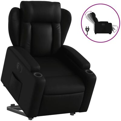 VidaXL Elektrischer Relaxsessel - Schwarz - Verstellbar & Hebefunktion VidaXL Elektrischer Relaxsessel - Schwarz - Verstellbar & Hebefunktion