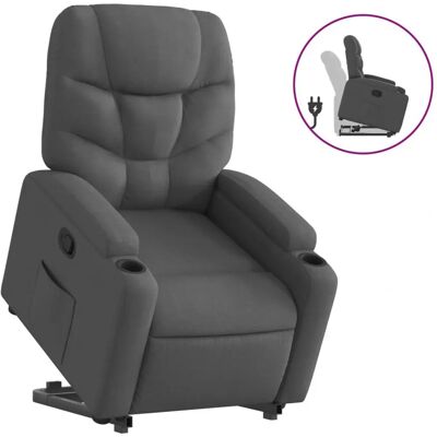 vidaXL Fauteuil inclinable avec assistance - Gris foncé - Modèle: Manu - Publicité vidaXL Fauteuil inclinable avec assistance - Gris foncé - Modèle: Manu - Publicité