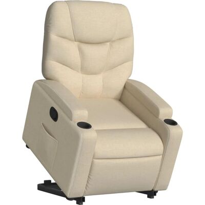 Fauteuil Relax avec Aide à la Montée - Manuel & Électrique - Crème - Publicité Fauteuil Relax avec Aide à la Montée - Manuel & Électrique - Crème - Publicité