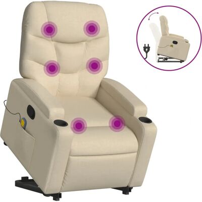 vidaXL Accentstol - Model 3204629, Creme, Justerbar Tilbagelæning - Stol vidaXL Accentstol - Model 3204629, Creme, Justerbar Tilbagelæning - Stol
