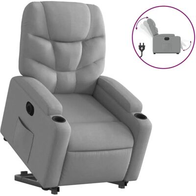 Chaise d'accent VidaXL - Fauteuil massant électrique, gris clair - Publicité Chaise d'accent VidaXL - Fauteuil massant électrique, gris clair - Publicité