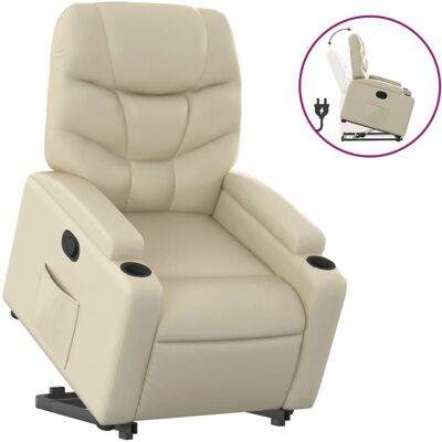 vidaXL Relaxsessel mit Aufstehhilfe - Creme, Elektrisch, Manuell vidaXL Relaxsessel mit Aufstehhilfe - Creme, Elektrisch, Manuell