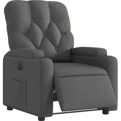 vidaXL Fauteuil électrique inclinable gris foncé - Fauteuil relax - Publicité vidaXL Fauteuil électrique inclinable gris foncé - Fauteuil relax - Publicité