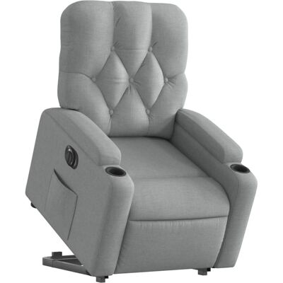 Fauteuil Relax électrique avec aide à la montée gris clair - Publicité Fauteuil Relax électrique avec aide à la montée gris clair - Publicité