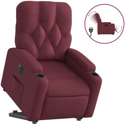 Chaise longue électrique en velours rouge vin - vidaXL - Publicité Chaise longue électrique en velours rouge vin - vidaXL - Publicité