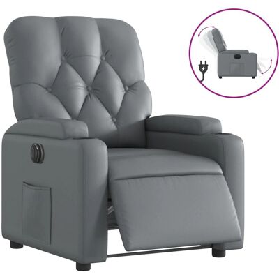 vidaXL Relaxfauteuil - Elektrische Reclinestoel Grijs vidaXL Relaxfauteuil - Elektrische Reclinestoel Grijs