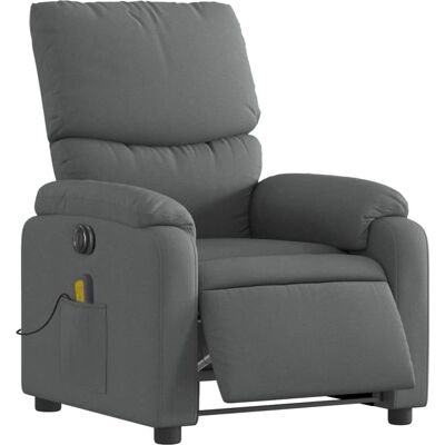 vidaXL Fauteuil de Massage Électrique - Gris Foncé - Relaxation - Publicité vidaXL Fauteuil de Massage Électrique - Gris Foncé - Relaxation - Publicité
