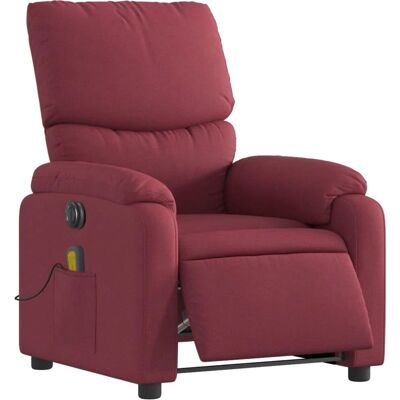vidaXL Fauteuil de massage électrique - Reclinable, vibration, rouge - Publicité vidaXL Fauteuil de massage électrique - Reclinable, vibration, rouge - Publicité