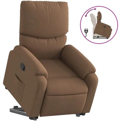 VidaXL Akzentstuhl - Verstellbarer Sessel mit Aufstehfunktion - Braun VidaXL Akzentstuhl - Verstellbarer Sessel mit Aufstehfunktion - Braun