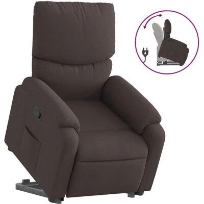 vidaXL Fauteuil Accent - Marron Foncé - Reclinable avec Fonction de Levage - Publicité vidaXL Fauteuil Accent - Marron Foncé - Reclinable avec Fonction de Levage - Publicité