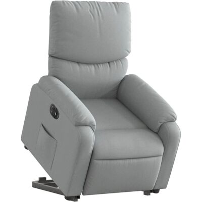 vidaXL Fauteuil électrique inclinable gris clair - Siège relax - Publicité vidaXL Fauteuil électrique inclinable gris clair - Siège relax - Publicité