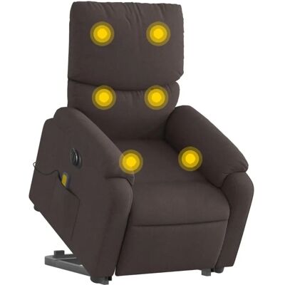 vidaXL Donkerbruin Elektrische Massagespeler met Opheffingsfunctie vidaXL Donkerbruin Elektrische Massagespeler met Opheffingsfunctie