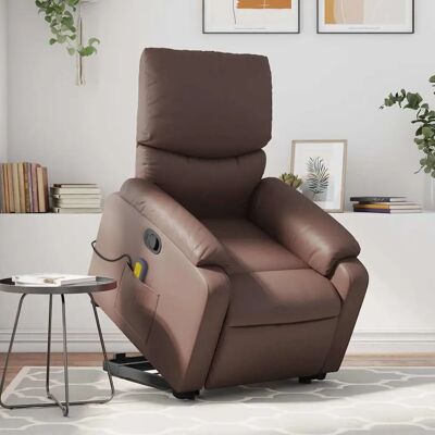 Vidaxl - Massagesessel mit Aufstehhilfe, Braun Vidaxl - Massagesessel mit Aufstehhilfe, Braun