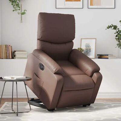 vidaXL Fauteuil électrique avec levage - Marron - Repose-léger - Publicité vidaXL Fauteuil électrique avec levage - Marron - Repose-léger - Publicité