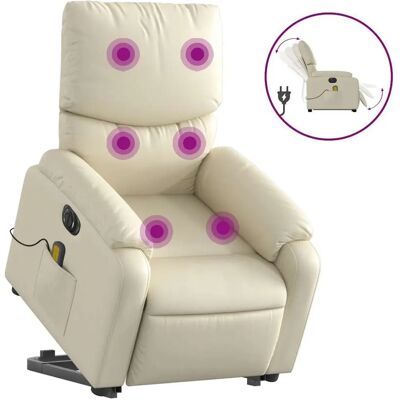 fauteuil de massage vidaXL - Relevé électrique - Similicuir - Publicité fauteuil de massage vidaXL - Relevé électrique - Similicuir - Publicité