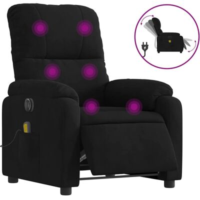 vidaXL Fauteuil Massant Électrique - Noir - Fauteuil Reclinable - Publicité vidaXL Fauteuil Massant Électrique - Noir - Fauteuil Reclinable - Publicité